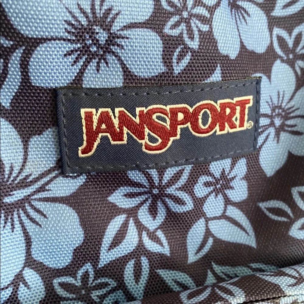 JanSport Navy & Light Blue Floral Mini Backpack